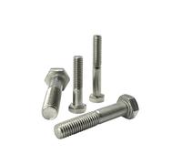 10x 3/8" UNF x 1.1/2" UNF Part Threaded Bolts, Fine Thread, A2 Stainless Steel, Imperial Sizes High Strength, Corrosion Resistant Fasteners