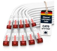 10x 3 meters - Cat 6 network cable patch cable Cat6 RJ45 SFTP - white