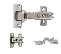 10x 35mm Slide-On One Way Hinge Kitchen Cupboard Cabinet Door Full Overlay 110° Degrees