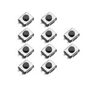10x 4Pin Car Key Remote Control Micro Switch Micro Push Button Compatible with Renault for Remote Key Fob Repair Button Replacement 3mm x 4mm x 2mm