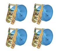 (orange, 6 m x 38 mm/ 4 pcs) vidaXL 10x/4x Ratchet Tie Down Straps 4 Tonnes Tool Blue/Orange Multi Sizes