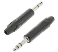 10x 6.35mm 1/4" Stereo Male Jack Plug Solder Connector Speaker Audio Headphone Amp