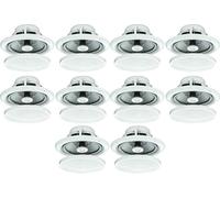 10x 80w 2 Way Moisture Resistant Ceiling Speakers Bathroom Kitchen B402