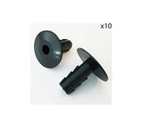 10x 8mm Black Single Cable Bushes Feed Through Wall Cover Coaxial Sat Hole Tidy
