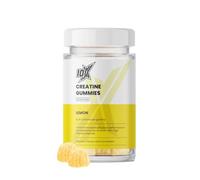 10X Athletic Creatine Gummies - Lemon | 1g Creatine Monohydrate | Vegan | Muscle, Strength & Brain Support | Women’s Hormone-Friendly | Pre workout Creatine Supplement | 60 Gummies (20 Servings)