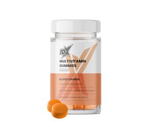 10X Athletic Daily Multivitamin Gummies - Blood Orange | High-Strength Vegan Vitamin | 9 Essential Vitamins & Minerals | Hair, Skin & Nails, Immune Support & Energy Boost | 60 Gummies