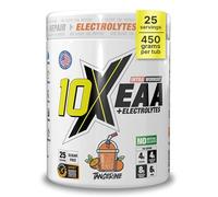 10X Athletic EAA Essential Amino Acids - Tangerine | 450g, 25 Servings | 750g Electrolytes per Serving | Muscle Growth, Recovery & Hydration | Vegan, Gluten & Lactose-Free