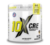10X Athletic Micronized Creatine Monohydrate Powder - 300g, Unflavoured, 100% Vegan, Pharma-Grade, Informed Sport Certified, Supports Strength, Muscle Growth & Endurance, Easily Mixes with Water
