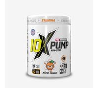 10X Athletic Non Stim Pre Workout No Caffeine Beta Alanine Creatine Sugar Free Vegan Low Calorie Various Flavours 600g 25/50 Servings (Atomic Orange)