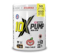 10X Athletic Non Stim Pre Workout Powder 3.2g Beta Alanine No Caffeine Creatine Sugar Free Vegan Low Calorie Various Flavours 600g 25/50 Servings (Peach)