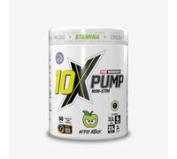 10X Athletic Non Stim Pre Workout Pump No Caffeine Beta Alanine Creatine Sugar Free Vegan Low Calorie Various Flavours 600g 25/50 Servings (Apple)