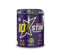 10X Athletic Stim Pre Workout Beta Alanine High Caffeine Creatine Sugar Free |Vegan Low Calorie Atomic Orange Flavour 600g 25/50 Servings (Cobra Ki)