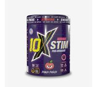 10X Athletic Stim Pre Workout Beta Alanine High Caffeine Creatine Sugar Free Vegan Low Calorie Various Flavours 600g 25/50 Servings (Peach Purge)