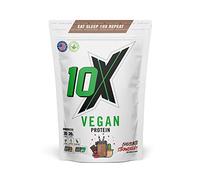 10X Athletic Vegan Protein, Nut Free, Sugar Free, Plant Based, Dairy Free, Gluten Free, Various Flavours, 580g (Chocolate Strawberry)