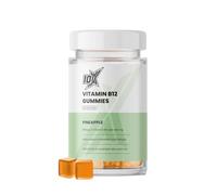 10X Athletic Vitamin B12 Gummies - Pineapple Flavour | Vegan B12 for Energy, Focus & Mental Clarity | Energy Metabolism | Immune Support | Fatigue Relief | Vitamins for Men & Women | 60 Gummies