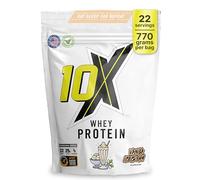 10X Athletic Whey Protein Powder - Vanilla Ice Cream, 770g (22 Servings), Low-Calorie, Gluten-Free & Vegetarian, Fast Absorption for Muscle Recovery, Ideal for Weight Loss & Training