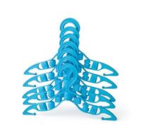 10x Baby Plastic Cloth Hangers, Strong Clothes Hangers for Clothes Rail & Closet Space Saving DesignShirt, Pants, Scarf,Suits,Tops Hange 24cm Wide assorted colours (pack of 10)