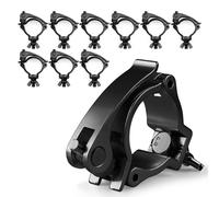 10x BeamZ BC50B-50 Quick Release Half Coupler Lighting Clamps - 100kg Capacity, Fits 48-51mm Tubes, Aluminum, Ideal for Stage and Theatrical Lighting, Stage Lighting Clamps, Half Coupler Clamp