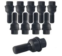 10x black Wheel bolts M14x1.5 ball seat 2-piece R14 for Audi A8 4H A8 4H Long A8