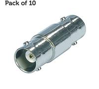 10X Bnc Coupler Joiner Adapter 75 Ohm Female To Socket Extension Cable Barrel