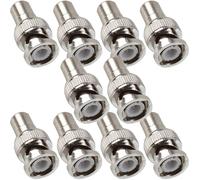 10x BNC Male to 1 RCA PHONO Female Adapter CCTV Camera DVR Video Converter Plug