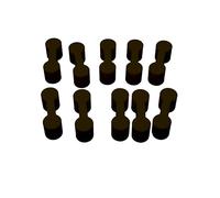 10x Brown Dogbone Connectors for Wooden Train Track Compatible with Brio/IKEA/BigJigs