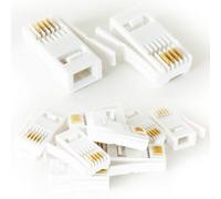 10X Bt Telephone 431A Crimp Connectors Plugs Ends Jacks For Phone Cable Wire