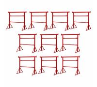 10x Builders Trestles Size.3 Adjustable Steel Stands 1.0m-1.8m