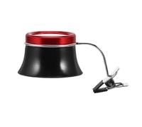 10X Clip on Optical Loupe Glass Magnifier for Watch Repair | Single-eye Attachment, Red Plastic Frame, Portable Detail Viewing for Craft Hobbyists, Electronics Technicians and Needlework