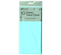10x Coloured Tissue Paper Sheets Gift Present Hamper Wrapping Acid Free 50x70cm - Light Blue