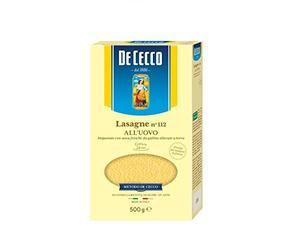 10x De Cecco Lasagne all'uovo Pasta No. 112 Egg Lasagna 500g