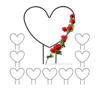 10x Decorative Trellis Garden Support Flower Holder Climbing Plant Heart Shape