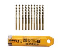 10x DeWalt DT5545-QZ Extreme 10-piece HSS-G Metal Drill Bit Set 4.5mm in OVP