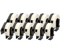 10x DK-11204 17 x 54 mm Compatible Multipurpose Labels Rolls (400 Labels per Roll) for P-Touch QL-1110NWB QL-1100 QL-1060N QL-500 QL-500A QL-570 QL-580 QL-700 QL-710W QL-800 QL-810W QL-820NWB