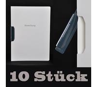 5x Durable DURASWING JOB - Two-part Application Folders with Clip - Color WHITE