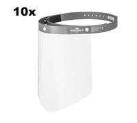 Durable Face Visor for Protection Against Splashes and Droplets | CE-Compliant | With Adjustable Headband | Visor Can be Flipped-Up and Can be Disinfected | 1 Piece