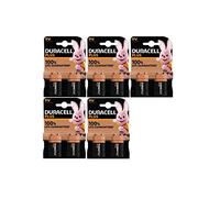 10X Duracell 9V Plus 6LR61/MN1604 Alkaline (5 Blister Packs of 2 Batteries) 10 Batteries