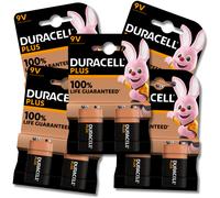 10x DURACELL 9V PP3 Batteries Plus Alkaline Smoke Alarm LR22 EXPIRY 01/2030