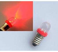 10x E10 LED Bulb Red 12 V DC Light Lamp White E 10 Light Bulb