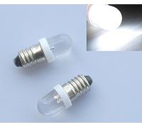 10x E10 LED Bulb Screw Cap Lens Bicycle White Bags 12 V DC