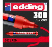 10x edding Permanent Marker | Colours/Nibs for All Surfaces | Made in Germany