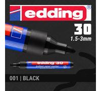 10x edding Permanent Marker | Colours/Nibs for All Surfaces | Made in Germany