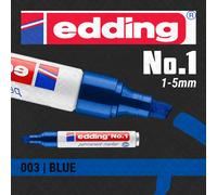 10x edding Permanent Marker | Colours/Nibs for All Surfaces | Made in Germany