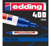 10x edding Permanent Marker | Colours/Nibs for All Surfaces | Made in Germany
