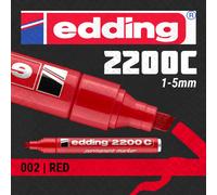 10x edding Permanent Marker | Colours/Nibs for All Surfaces | Made in Germany