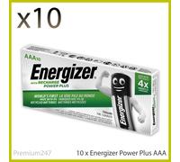 10x Energizer AA 2000MAH AAA 700MAH Rechargeable Power Plus Batteries NiMH Pre
