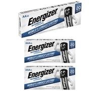 10X Energizer Aa & 20X Aaa Ultimate Lithium Batteries (30 Batteries In Total)