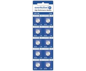 10x everActive Mini Alkaline Batteries G10 LR1130 LR54
