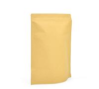 10x Evergreen Goods Re-usable Foil Lined Zip-Lock Grip Stand-able Re-Sealable Brown Kraft Food Grade Bags Paper Stand-up Pouch Packing Bag for Coffee Bean Tea Leaf and Snacks (170mm x 240mm x 60mm)