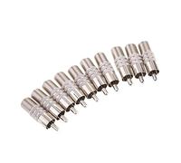 10x F Style Female to RCA Male Coax Audio Adapter Connector